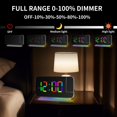 thumbnail image 5 of Christmas Gifts Liweisiy Rgb Dazzling Led Electronic Clock, Color Changing Night Light, Light, Home Desktop Projection Alarm Clock D2153 White Free Size, 5 of 9