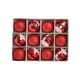 thumbnail image 1 of Adornos navideños, regalos navideños, 12 bolas navideñas para árbol, 2,36 pulgadas, adornos de bombillas navideñas, faldas para árbol, decoración navideña para el hogar, bolas rojas., 1 of 7