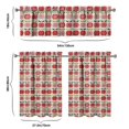 thumbnail image 6 of Kitchen Curtains 36 Inch Short - 3 Panel Set, Apple Cartoon Pattern, Rod Pocket Window Curtain, 100% Polyester for Farmhouse, Cafe, Living Room, Bedroom, Easy Wash, 6 of 6