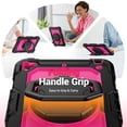 thumbnail image 2 of for iPad Mini 5th/4th Generation Case 7.9 inch 2019/2015, 360 Rotating Shockproof Cover with Stand, Handle, Shoulder Strap, Rose Panel, 2 of 7
