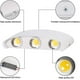 thumbnail image 4 of Aplique de pared para exterior de 18W y 6LED, resistente al agua IP65, aplique de pared interior de diseño moderno, luz blanca cálida, para dormitorio, cocina, pasillo, 4 of 5