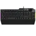 Teclado asus tuf gaming k1/ca rgb membrana ergonomico alambrico 90mp01x0-bkaa00