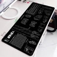 thumbnail image 4 of Gaming Mouse Pad New Black and White Large Mousepad Gamer Accessories XXL Anti-slip Natural Rubber PC Computer Keyboard Desk Mat, 4 of 4