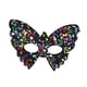 thumbnail image 4 of Máscara de para espectáculos, accesorios para disfraces, elegantes máscaras de fiesta con lentejuelas para espectáculos, decoración de colorido oscuro, 4 of 9