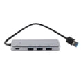 thumbnail image 1 of Concentrador USB 5 en 1, 4 puertos USB 3.0 y 1 puerto USB C, transmisión rápida de datos, estación de acoplamiento USB portátil, 1 of 14