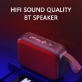 thumbnail image 2 of Caja se Sonidos Docooler Altavoz portátil inalámbrico BT Altavoces para exteriores HIFI Calidad de sonido Subwoofer Radio FM incorporada Llamada manos libres para acampar Viajes Senderismo Docooler Caja se Sonidos, 2 of 7