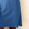 thumbnail image 6 of Women's Summer Cotton Linen Dress Long Sleeve Cowl Neck Mini Dress Casual Loose Fit Beach Dresses Boho Sundress, 6 of 6
