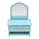 thumbnail image 1 of Muebles en miniatura para casa de muñecas, mueble con espejo, decoración para casa de muñecas, tocador de madera para oficina, tienda de suministros, 1 of 9