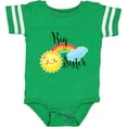 thumbnail image 3 of Inktastic Big Sister- sun and rainbow Girls Baby Bodysuit, 3 of 5