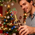 thumbnail image 5 of Elainilye Christmas Themed Gold Bottle Opener for Beer Creative Holiday Gift Parties and Celebrations, 5 of 7