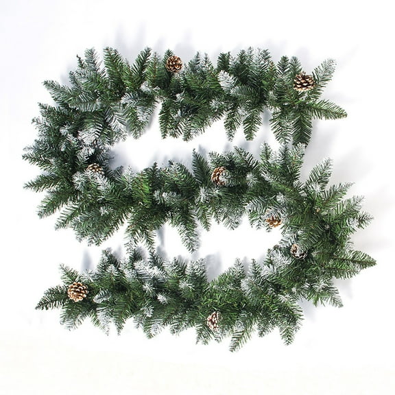 JeashCHAT 9 Ft Christmas Garland with Pine Cones, Christmas Decorations for Outdoor Indoor Fireplace Mantel Door Window Christmas Tree Xmas Holiday