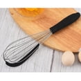 thumbnail image 3 of Mini es para cocinar, de cocina de material acero inoxidable, de alambre pequeño antiadherente para cocinar leche, huevos, hornear, Negro Yotijar mini batidores, 3 of 9