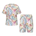 thumbnail image 1 of Balery Abstract Marble Texture Conjunto de Pijama Infantil de Manga Corta con Estampado – Ropa de Dormir de Algodón Suave-Medium, 1 of 6
