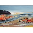 thumbnail image 2 of Fitzsimmons, A. 32x23 White Modern Wood Framed Museum Art Print Titled - The Beach, 2 of 4