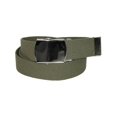thumbnail image 2 of CTM Cotton Adjustable Belt with Nickel Finish Buckle (Pack of 3), 2 of 3