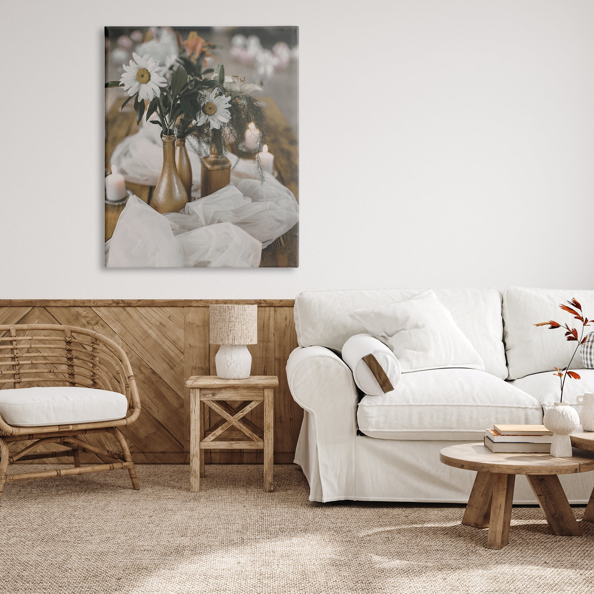 Stupell Industries Rustic Floral Still Life Botanical & Floral Photography Gallery Wrapped Canvas Print Wall Art, 36 x 48