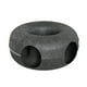 thumbnail image 2 of Juguete túnel de dona para gatos, escondite interactivo, cama de fieltro para dormir, escondite para gatos Gris oscuro, 2 of 9