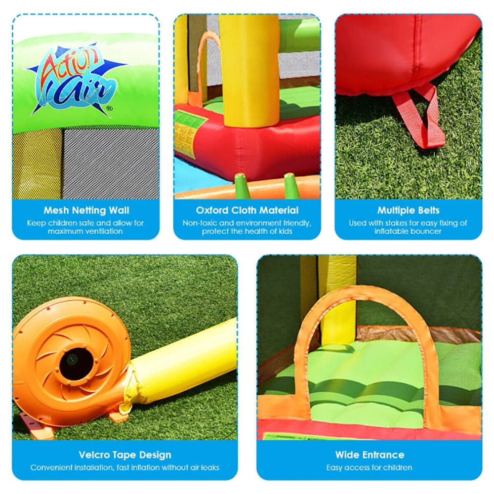 Aimee Lii Inflatable Water Park Bounce House with 780W Blower, Kids Bounce House for 5-12