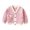 Pink, variant on lnmuld Kids Jacket Stylish Girls Knitwear Outerwear for Spring and Autumn Seasons Comfortable Baby Cardigan and Coats for Children Solid Color Size:4-5 Years