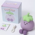 thumbnail image 2 of Rechargeable Eggplant-Shaped Night Light for Babies, Soft Glow Bedside Feeding Lamp with Pat Sensor - Cute Nursery Companion & Sleep Aid, 2 of 5