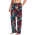 thumbnail image 2 of Xecao Geometric Elements Men's Straight Lounge Pajama Pants: The Ultimate in Comfortable Sleepwear, 2 of 9