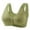 Green, variant on UngA Womens Bras Wireless Front Close Sports Bra Cotton Blend, Easy Fit & Built-up Support Red,46
