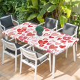 thumbnail image 2 of Valentine's Day Table Cloths for 4 Foot Rectangle Tables, Watercolor Love Heart Romantic Me You Patio Waterproof Elastic Fitted Tablecloths, Washable Rectangular Table Cover for Camping, 2 of 8