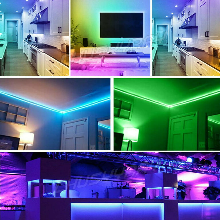 Tira De Luces 300 LED 10M RGB 32 FT Tiras Luz Para Decoracion Habitacion  Cuarto 