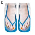 thumbnail image 5 of 1pairs 3d Pattern Flip Flop Socks Funny Sock Summer Design Stocking Gift Novelty, 5 of 5