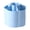 Blue, variant on Rotating Pen Holder Organizer Desktop Storage Box Pencil Cup with Note Tray Pink 4.92x4.92x4.72in