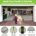 thumbnail image 5 of ROMUCHE Magnetic Garage Door Screen for Double Garage Doors 16x7FT Reinforced Fiberglass Door Screen Stronger 4.65LB High Energy Magnets Hands Free Magnetic Screen Door, 5 of 9