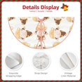 thumbnail image 3 of Rateoe Cute Bee Gnome Pattern Christmas Tree Skirt with Ties , Christmas Tree Decorations, Farmhouse Christmas Decor Xmas Holiday Decorations-36", 3 of 6
