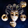 thumbnail image 3 of Jiibva Venetian Comedy Mask Exquisite Decoration Jester Masks for Party Holloween, 3 of 7