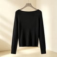 thumbnail image 4 of ClodeEU Women's Crewneck Long Sleeve Lightweight Knit Top ,Casual Fall Winter Loose Fit Sweater ,Women's Plus L, 4 of 5