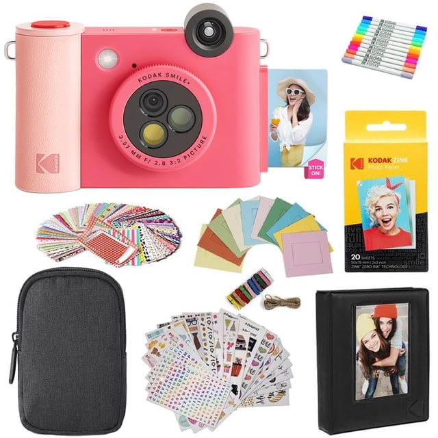 Cámara e impresora digital de impresión instantánea KODAK Smile+ 2 en 1