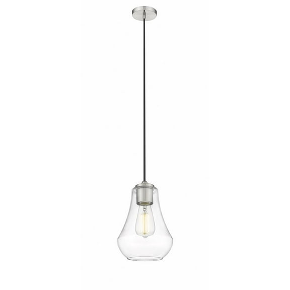 490-1P-SN-G572-7-LED-Innovations Lighting-Fairfield - 1 Light Mini Pendant In Industrial Style-10.5 Inches Tall and 7 Inches Wide Brushed Satin Nickel