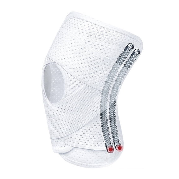 BESTSKY 2026 New Knee Brace Mesh Cloth Knee Bands Knee Sleeves for Men for Running Workout Cycling White L