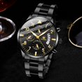 thumbnail image 2 of Reloj de hombre Reloj de acero inoxidable de lujo Calendario/Casual/Negocios/Deportes, 2 of 4