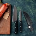 thumbnail image 7 of vlrwzc PU Leather Knife Cover Knife Sheath Chef Knife Guard Portable Camp Outdoor Knife Tool Knives Leather Holder With Snap Closure, 7 of 7