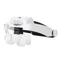 thumbnail image 2 of Head Band Magnifier Jewelry Helmet Magnifier, Helmet Magnifier, 3 LED Lights For Watchmakers Wacth Repair, 2 of 8