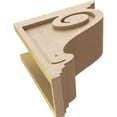 thumbnail image 6 of 6"W x 12"D x 12"H Classic Scroll Rough Cedar Woodgrain TimberThane Corbel, Primed Tan, 6 of 6