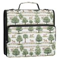 thumbnail image 5 of FORMRS Zipper Binder with Shoulder Strap 2-inch Ring 500 Sheet Capacity File Bag, Watercolor Horses Pattern, 5 of 5