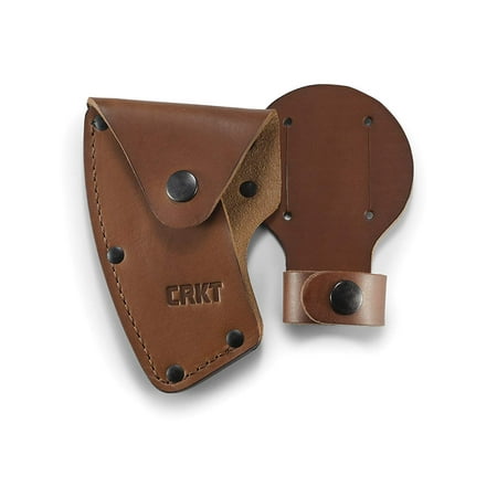 CRKT Freyr Axe Sheath: Full Grained Leather, Multiple Snaps, Belt Loops for Secure Carry of Axe, for Use with CRKT 2746
