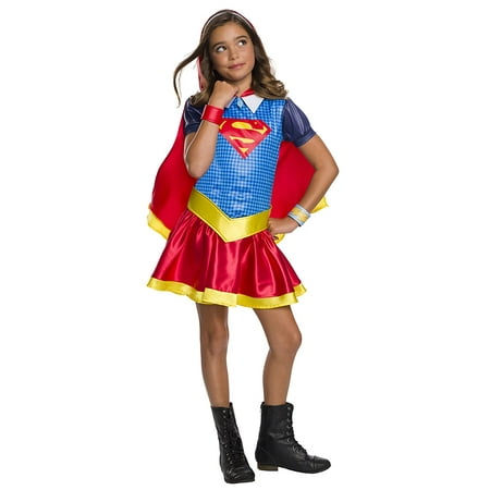 Rubies DC Super Hero Girls Hoodie Dress Childrens Costume, Supergirl,