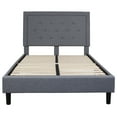 thumbnail image 4 of Flash Furniture Roxbury Full Size Tufted Upholstered Platform Bed in Light Gray Fabric, 4 of 5