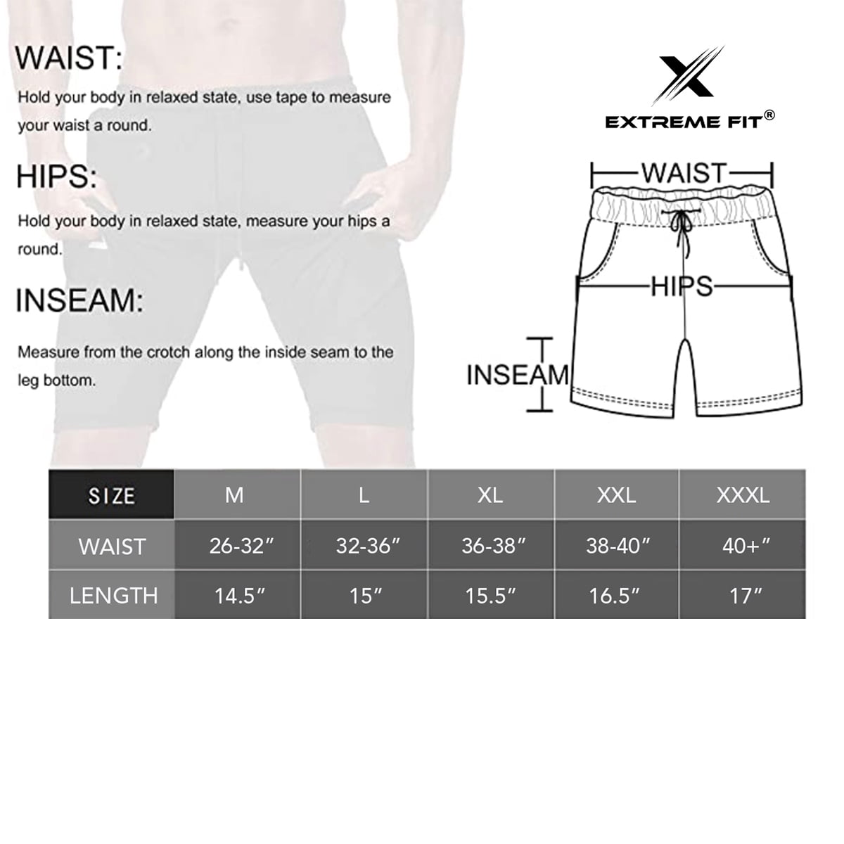 Mens 2 in 1 Compression Workout Shorts for Running