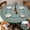 Teal Bohemia, variant on Boho Vinyl Round Tablecloth Waterproof Fitted Table Cloth Summer Fall Outdoor Circle Cover for 36-44" Tables Kitchen Dining Apartment Essentials Picnic Camping Party Decor Housewarming Gifts