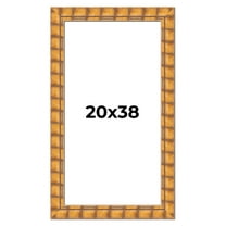 20x38 Frame Beige Real Wood Picture Frame Width 3 inches | Interior Frame Depth 0.5 inches |