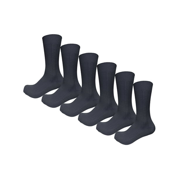 Calcetas Escolar Juvenil Delgados para Hombre Gran Galeón Pack con 6 Pares Color Gris Oxford Diseños Talla 14-18 años Gran Galeon 1000