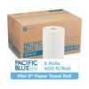 Pacific Blue Ultra® 9” Paper Towel Rolls by GP PRO (Georgia-Pacific), White, 6 Rolls per Case